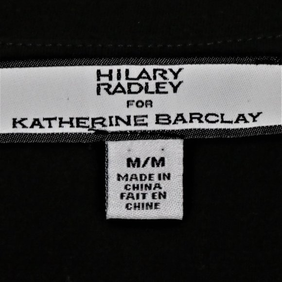 Hilary Radley Black Sequin Star Tee Shirt Size M - Picture 10 of 12